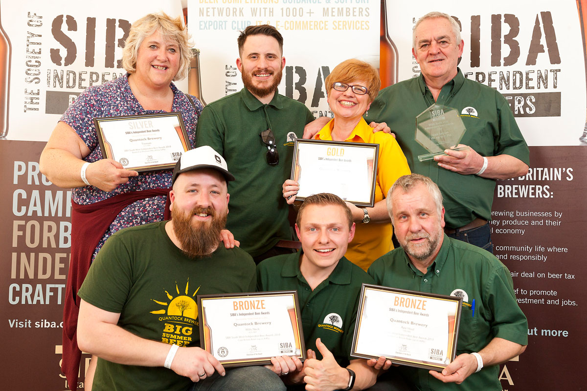 Quantock Brewery wins 4 Awards at SIBA South West Independent Beer Awards 2018